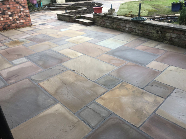 New Indian stone patio New Indian stone patio