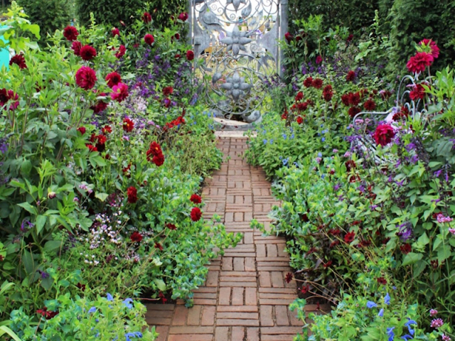 'The flowers of Arley' garden by Arley Hall gardens and Paul Gibbons Landscapes