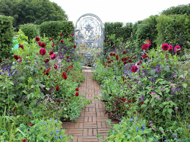 'The flowers of Arley' garden by Arley Hall gardens and Paul Gibbons Landscapes