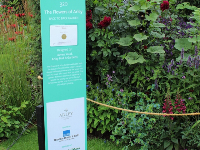 'The flowers of Arley' garden by Arley Hall gardens and Paul Gibbons Landscapes