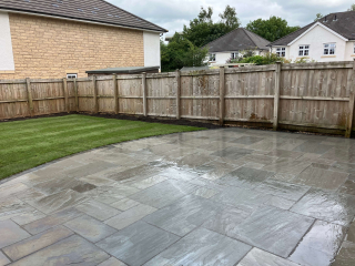 Indian stone patio